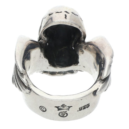 GABOR Holding R-42 Wing Skull Silver Ring Size ONE SIZE