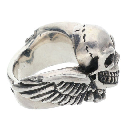 GABOR Holding R-42 Wing Skull Silver Ring Size ONE SIZE