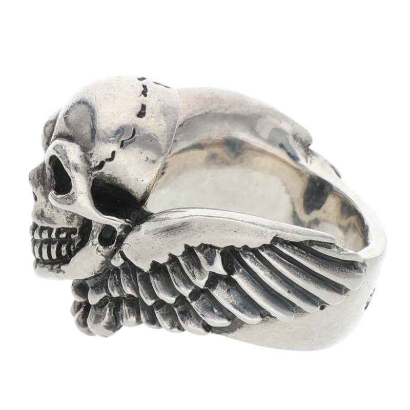 GABOR Holding R-42 Wing Skull Silver Ring Size ONE SIZE