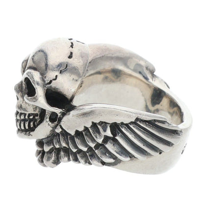 GABOR Holding R-42 Wing Skull Silver Ring Size ONE SIZE