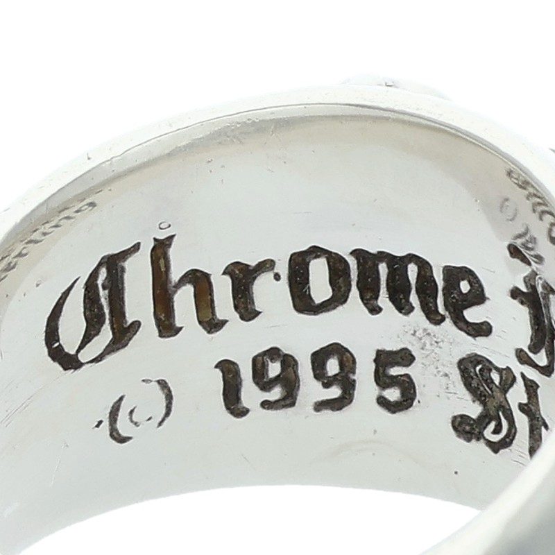 Chrome Hearts Heart In Band Pave Diamond Ring Size ONE SIZE
