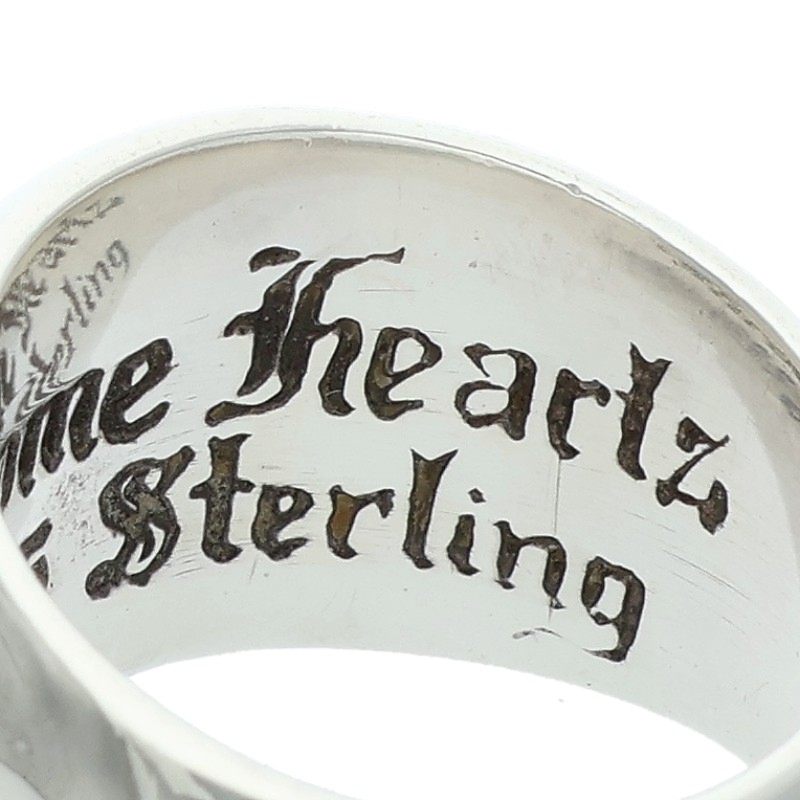 Chrome Hearts Heart In Band Pave Diamond Ring Size ONE SIZE