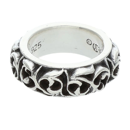 Chrome Hearts Eternity Vine Band Silver Ring Size US 5