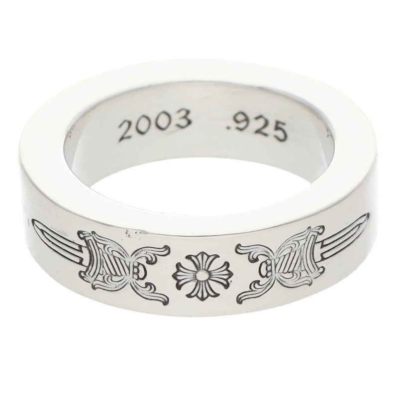 Chrome Hearts 6mm Spacer Dagger Silver Ring Size ONE SIZE