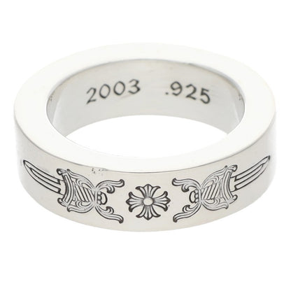 Chrome Hearts 6mm Spacer Dagger Silver Ring Size ONE SIZE
