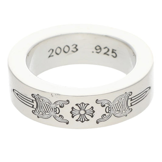 Chrome Hearts 6mm Spacer Dagger Silver Ring Size ONE SIZE