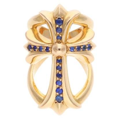 Chrome Hearts 22K Infinity Cross Pave Sapphire Size Multi