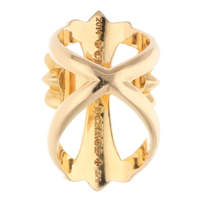 Chrome Hearts 22K Infinity Cross Pave Sapphire Size Multi