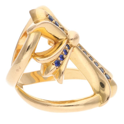 Chrome Hearts 22K Infinity Cross Pave Sapphire Size Multi