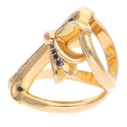 Chrome Hearts 22K Infinity Cross Pave Sapphire Size Multi