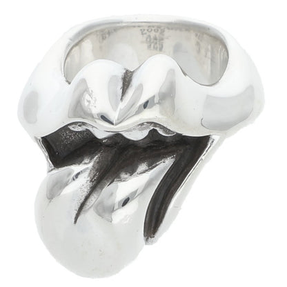 Chrome Hearts LIP TONGUE-MD 925 Silver Ring Size US 4