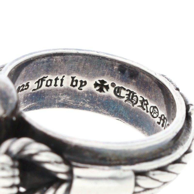 Chrome Hearts CABLE SML Foti 925 Silver Ring Size ONE SIZE