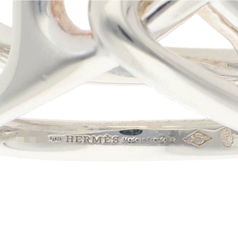 HERMES Chaine d'Ancre Punk Silver Ring Size ONE SIZE