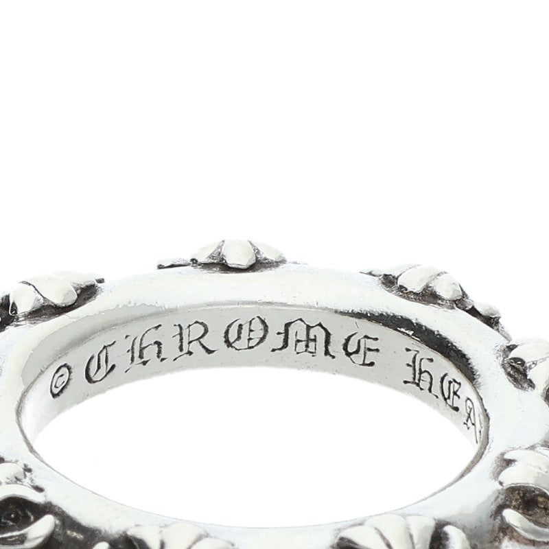 Chrome Hearts CROSS BAND 925 Silver Ring Size ONE SIZE