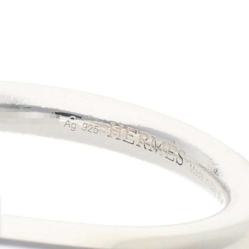 HERMES Echappee Silver Ring Size ONE SIZE