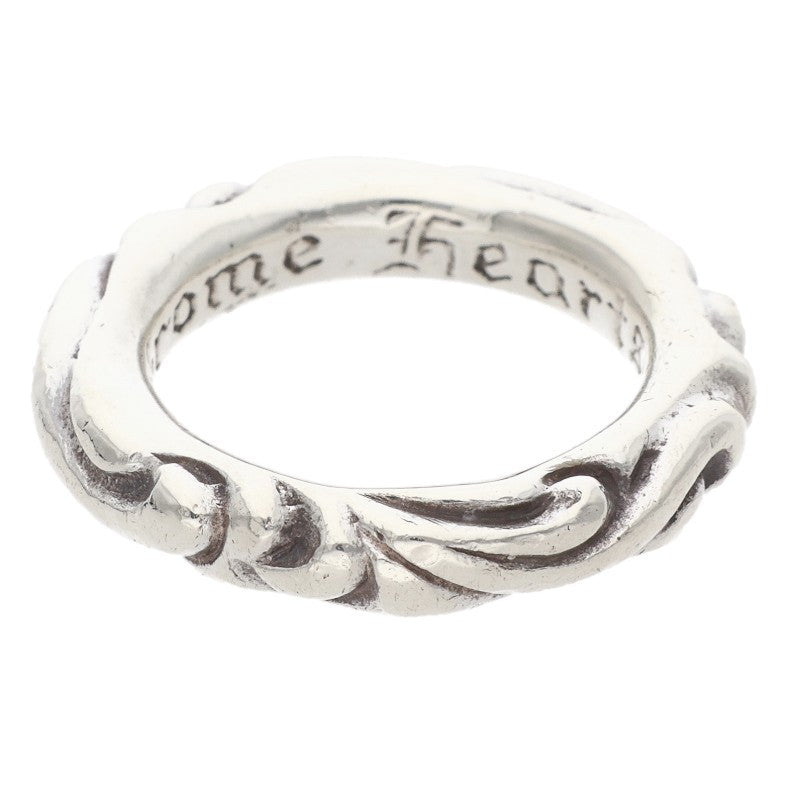 Chrome Hearts SCRL BAND Ring Silver (Silver 8.32g)
