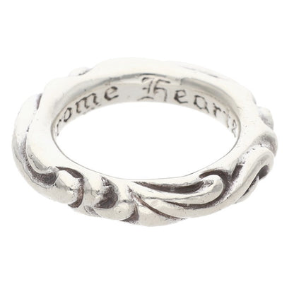 Chrome Hearts SCRL BAND Ring Silver (Silver 8.32g)
