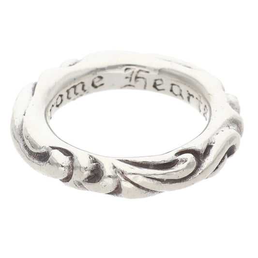 Chrome Hearts SCRL BAND Ring Silver (Silver 8.32g)