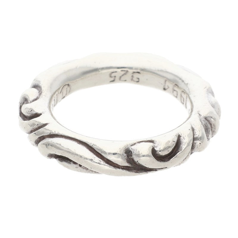 Chrome Hearts SCRL BAND Ring Silver (Silver 8.32g)