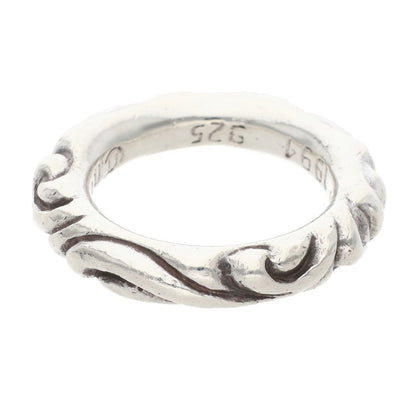Chrome Hearts SCRL BAND Ring Silver (Silver 8.32g)
