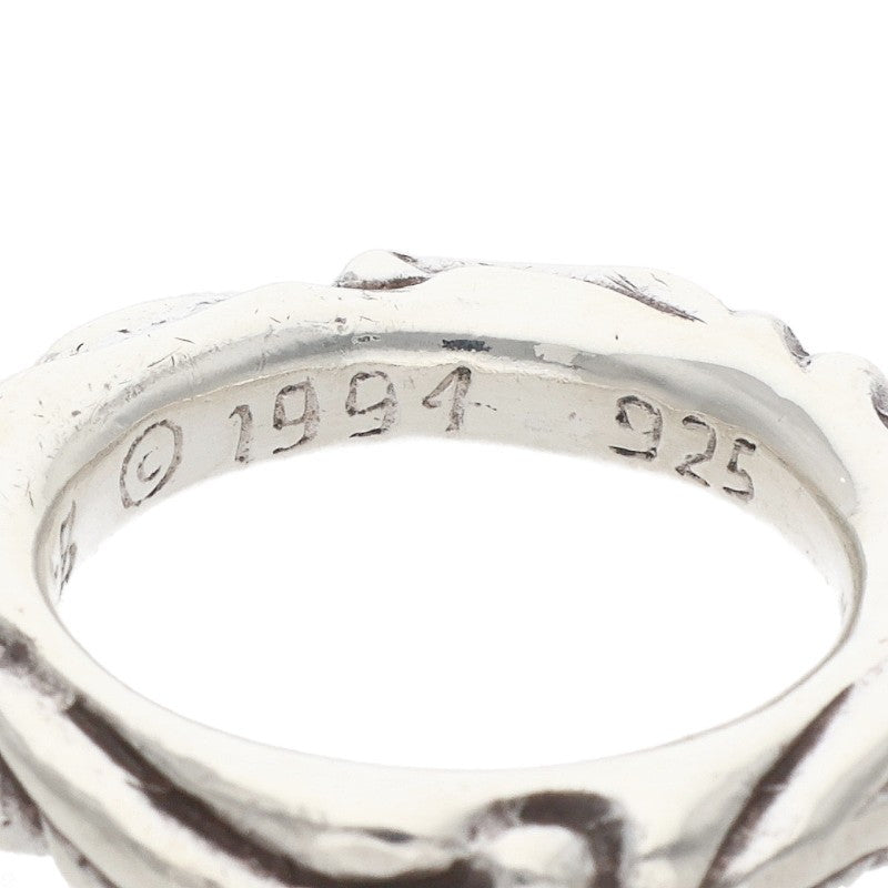 Chrome Hearts SCRL BAND Ring Silver (Silver 8.32g)
