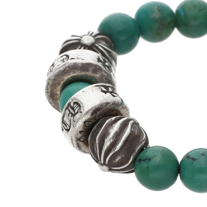 Chrome Hearts BEAD RING Blue Silver Elastic Size ONE SIZE
