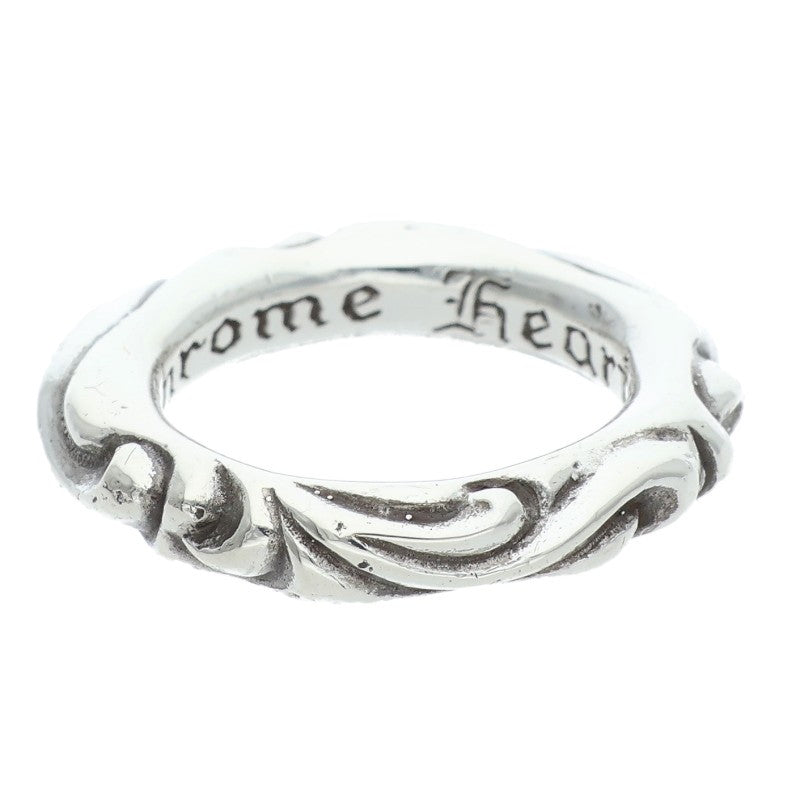 Chrome Hearts SCRL BAND Ring Silver Size JP 11 (Silver 8.14g)