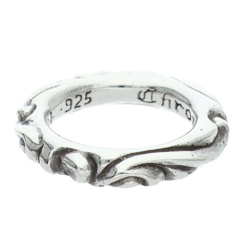 Chrome Hearts SCRL BAND Ring Silver Size JP 11 (Silver 8.14g)
