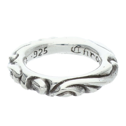 Chrome Hearts SCRL BAND Ring Silver Size JP 11 (Silver 8.14g)