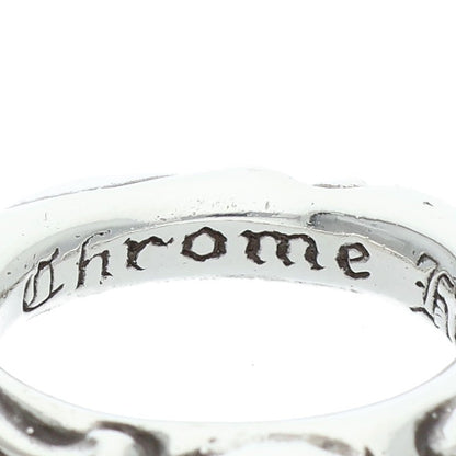 Chrome Hearts SCRL BAND Ring Silver Size JP 11 (Silver 8.14g)