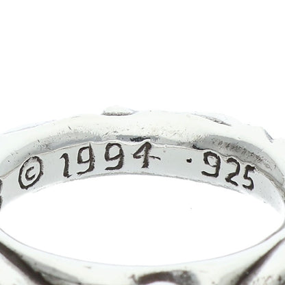 Chrome Hearts SCRL BAND Ring Silver Size JP 11 (Silver 8.14g)