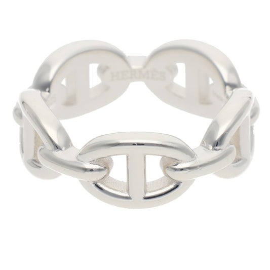 HERMES Chaine d'Ancre Enchainee PM Silver Ring Size ONE SIZE