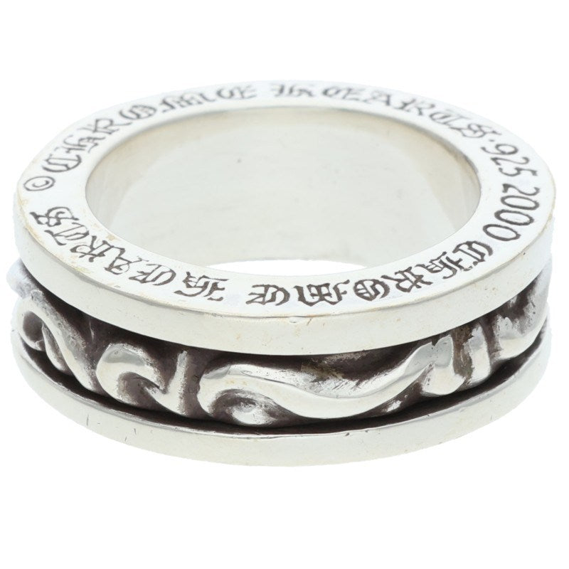 Chrome Hearts RING SPINNER SCROLL Sterling Size US 9