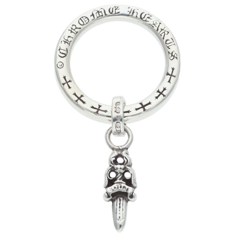 Chrome Hearts NTFL w/Dagger Motif Silver Ring Size US 4.5