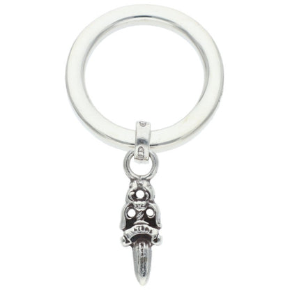Chrome Hearts NTFL w/Dagger Motif Silver Ring Size US 4.5