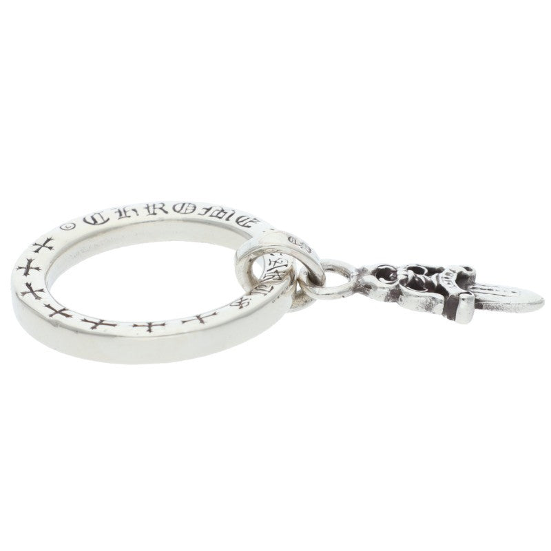 Chrome Hearts NTFL w/Dagger Motif Silver Ring Size US 4.5