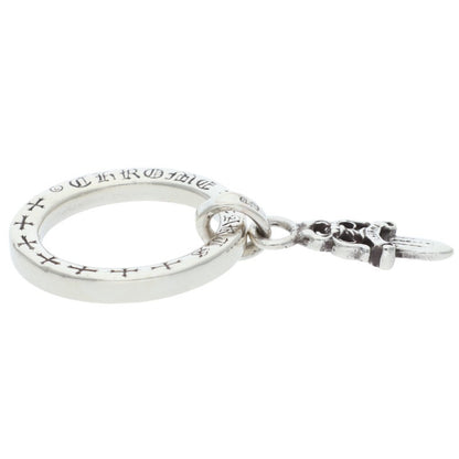 Chrome Hearts NTFL w/Dagger Motif Silver Ring Size US 4.5