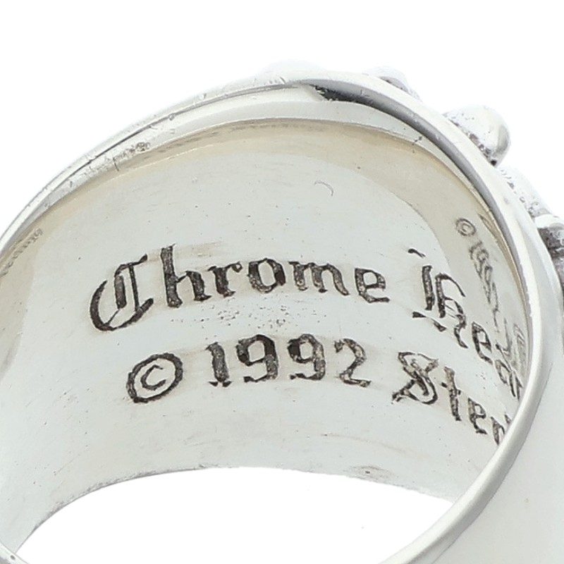 Chrome Hearts Keeper Sterling Silver Ring Size ONE SIZE