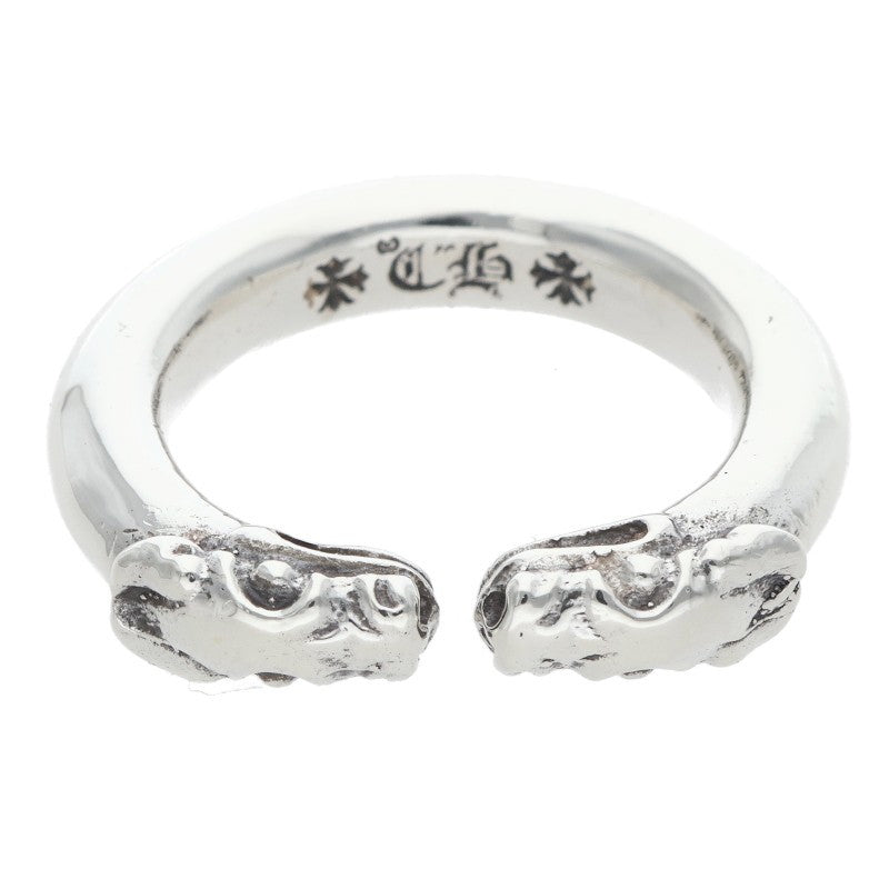 Chrome Hearts Double Dog Ring Silver Size ONE SIZE
