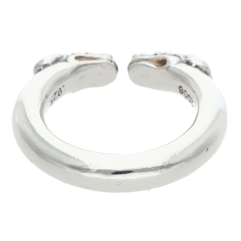 Chrome Hearts Double Dog Ring Silver Size ONE SIZE