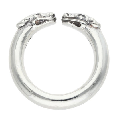 Chrome Hearts Double Dog Ring Silver Size ONE SIZE