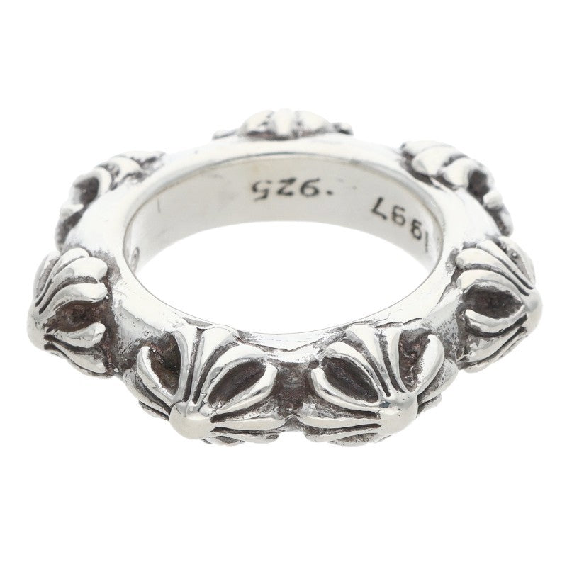 Chrome Hearts Cross Band Silver Ring Size US 3.5
