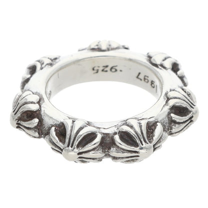 Chrome Hearts Cross Band Silver Ring Size US 3.5