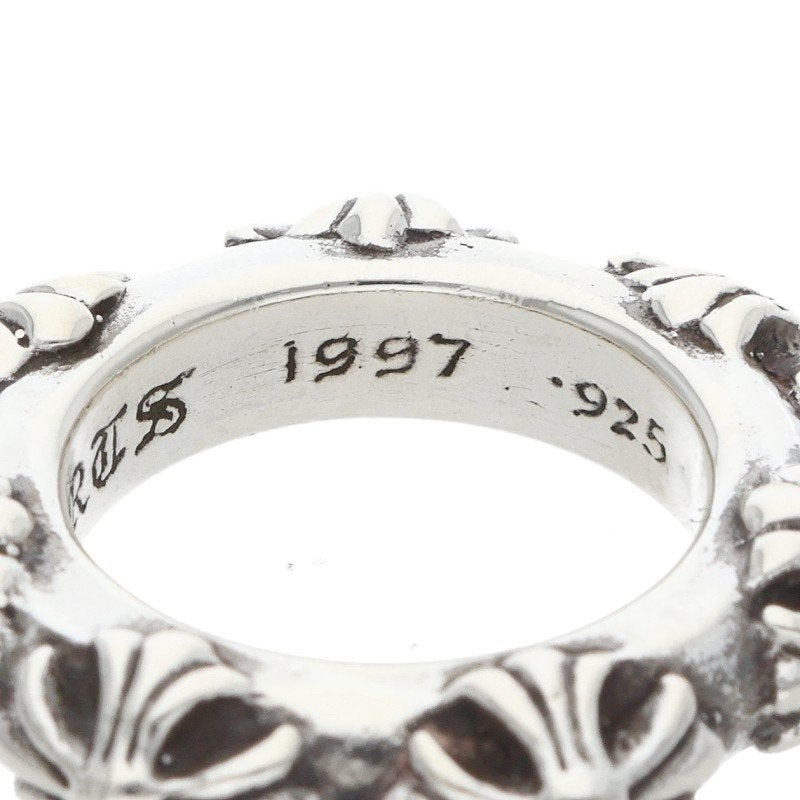 Chrome Hearts Cross Band Silver Ring Size US 3.5