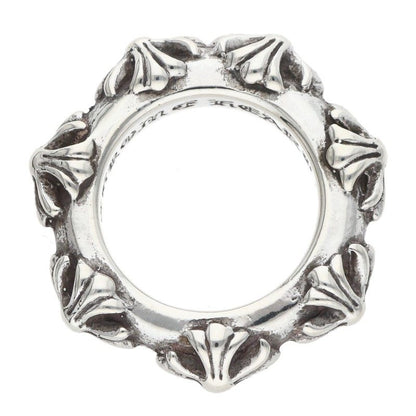 Chrome Hearts Cross Band Silver Ring Size US 3.5