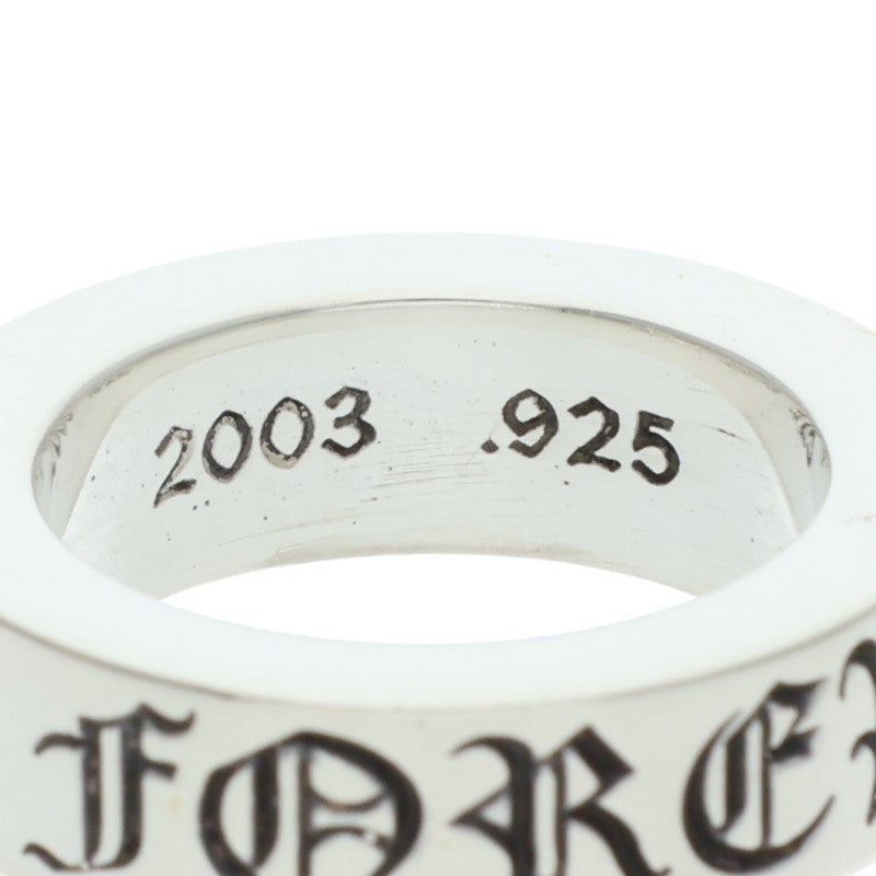 Chrome Hearts 6mm Spacer Forever Silver Ring Size US 4