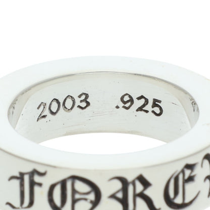 Chrome Hearts 6mm Spacer Forever Silver Ring Size US 4