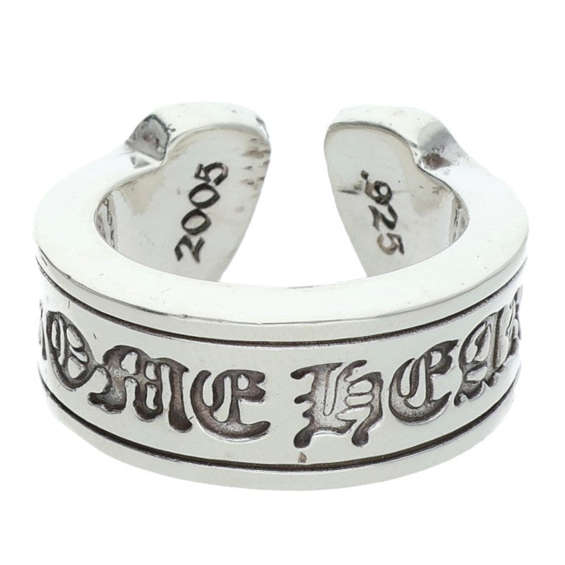 Chrome Hearts LG SCROLL LABEL Ring Silver (Silver 13.63g)