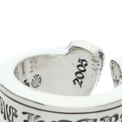 Chrome Hearts LG SCROLL LABEL Ring Silver (Silver 13.63g)