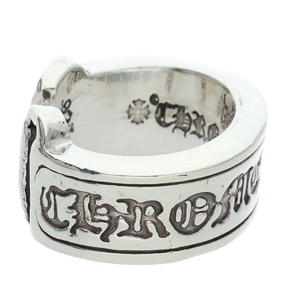 Chrome Hearts LG SCROLL LABEL Ring Silver (Silver 13.63g)